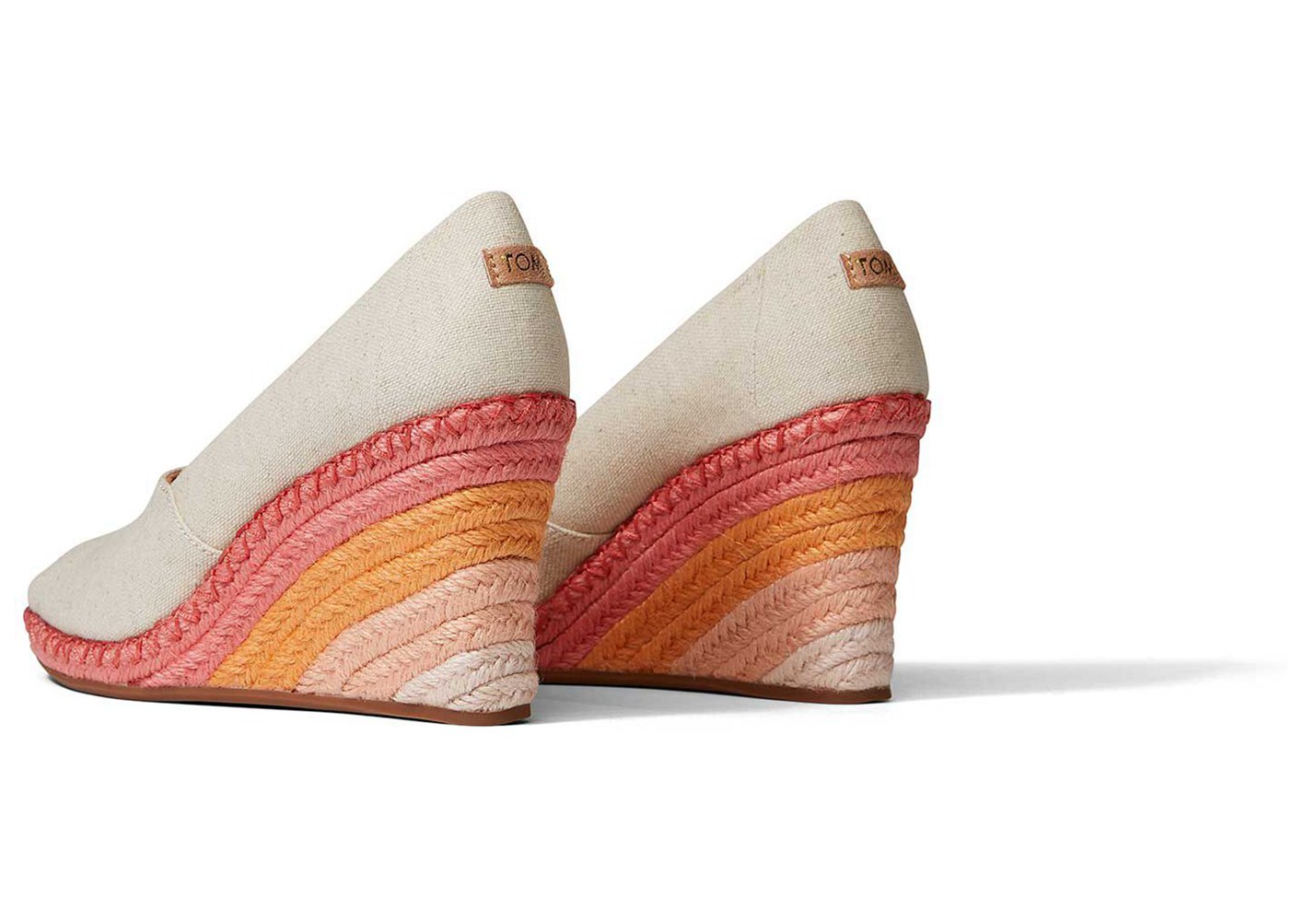 Toms Wedge Damskie Białe - Michelle Heel - 46HKRBWSV